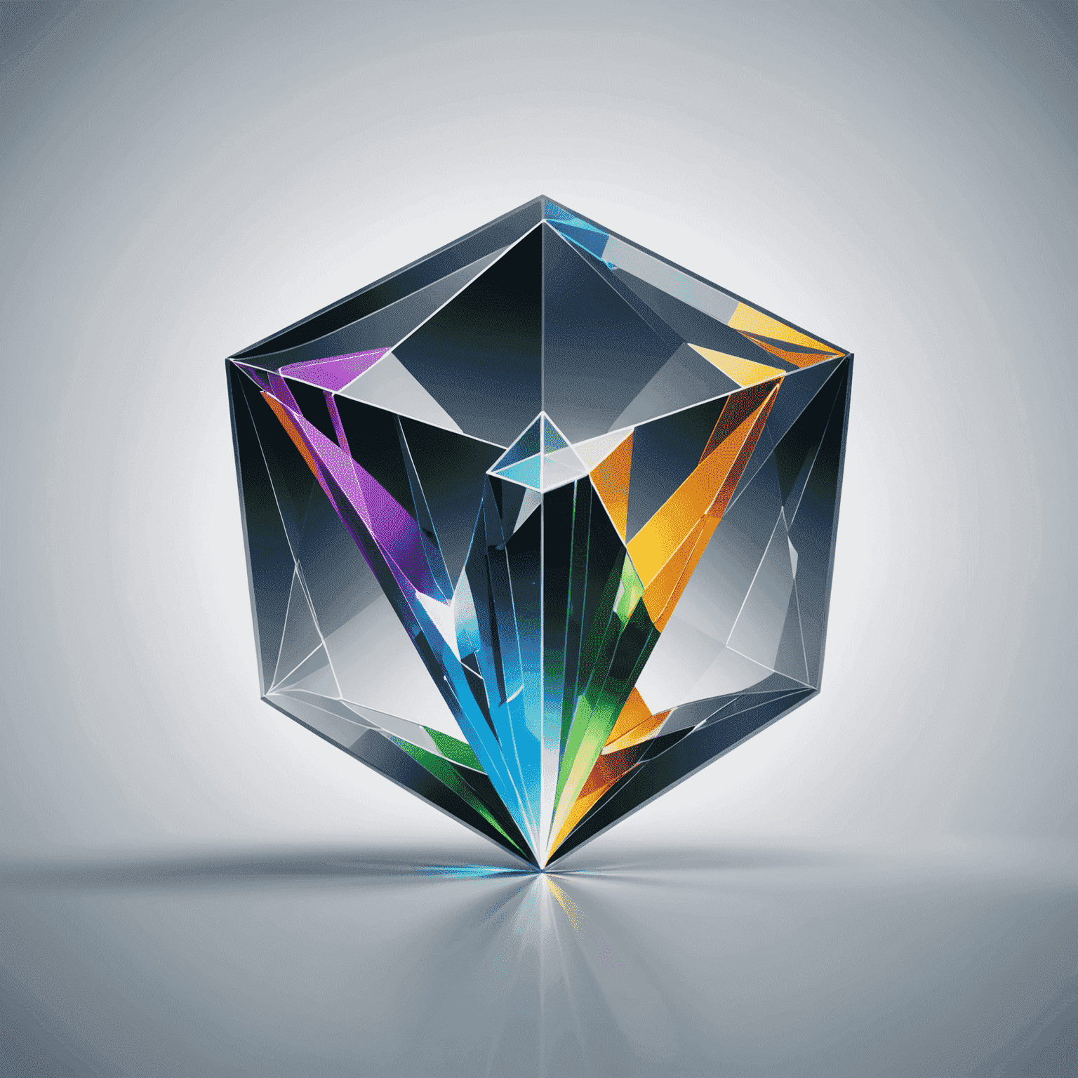Cow Finance Data Analytics and Visualization Studio logo featuring a stylized glass prism refracting data streams